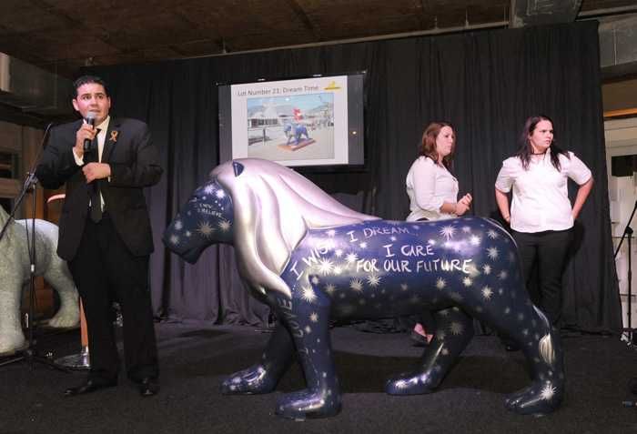 Dream Time on stage for auction - Andrew Brown
