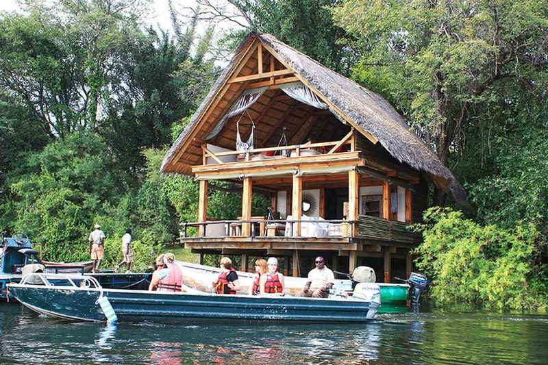 Onwards to Tongabezi! What a fantastic welcome we got - lots of singing and dancing and happy faces. Rudy is a fantastic host and showed us around this beautiful, spacious property with its green lawns, lemon trees and wooden walkways along the Zambezi. For honeymooners, Tree House is a must! Private and open, with gorgeous views and décor. We hopped into two river boats and sped off to Sindabezi Island, 15 minutes away. Another warm welcome and drinks on arrival! We were asked to take off our shoes and walk on the soft white beach sand. Yes, this is an island getaway in the Zambezi. I love it! If you are looking for a luxurious, secluded, relaxing island-style holiday, with a touch of Africa, this is the place. We didn’t want to leave!