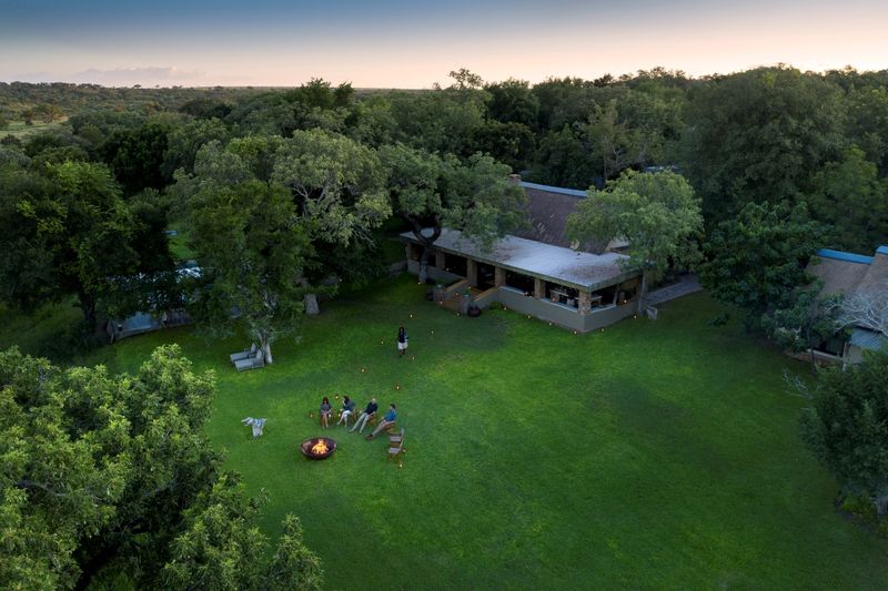 Aerial view of Singita Castleton