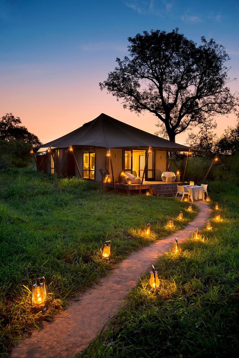 Las tiendas de Ngala Tented Camp garantizan la máxima intimidad.
