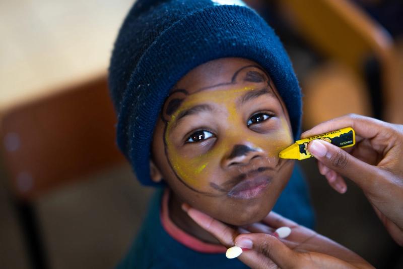 face paint mandela day 2022 khumbulani