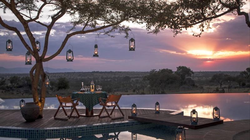 Bush dinnner in Serengeti