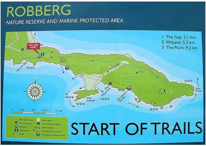 Map of Robberg