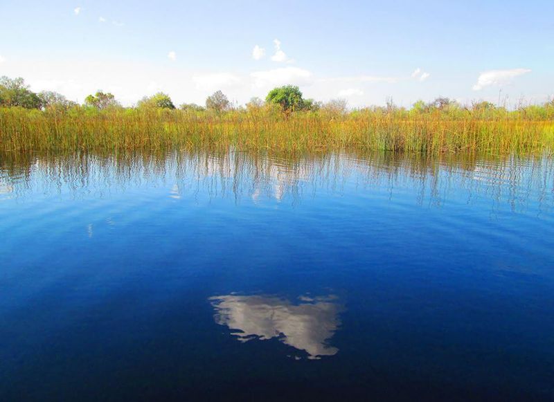The reflection on water is soothing