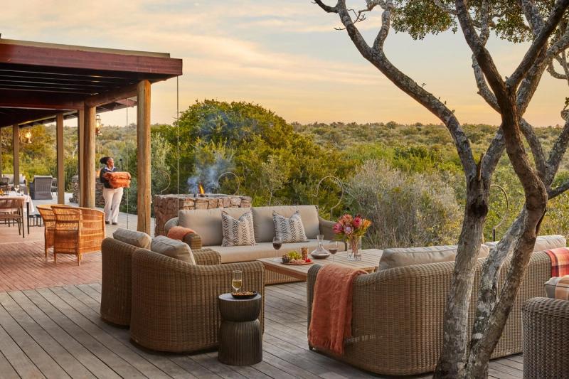 Beautiful views of the lush landscapes from the lodge