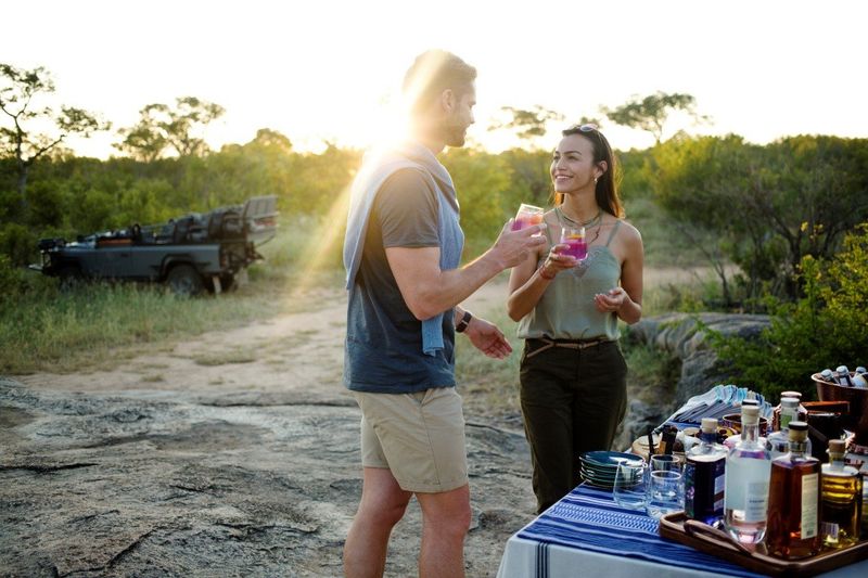Südafrika-Reise in Covid-19-Zeiten: Sundowner auf Safari in Südafrika