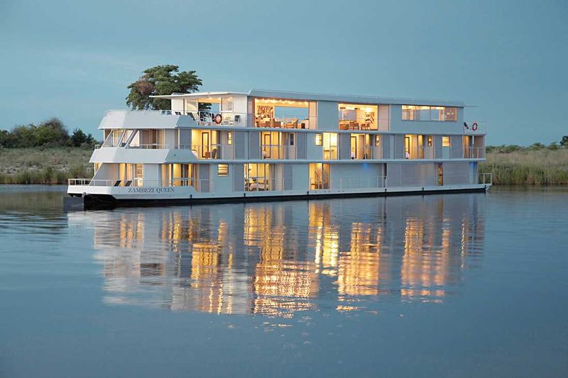 Luxury House Boat on the Chobe River in Botswana