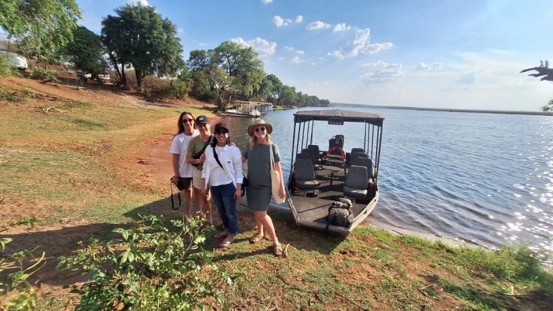 Travel Experts on boat safari