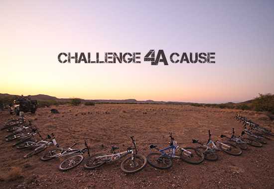 Challenge4ACause: Pedal pushing through Damaraland