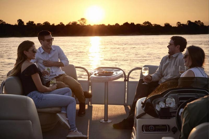 Sunset cruise on the Zambezi River