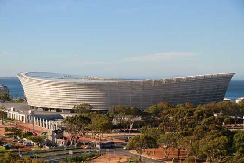 Spectacular views of Greenpoint Stadium from Cape Royale Sky Bar