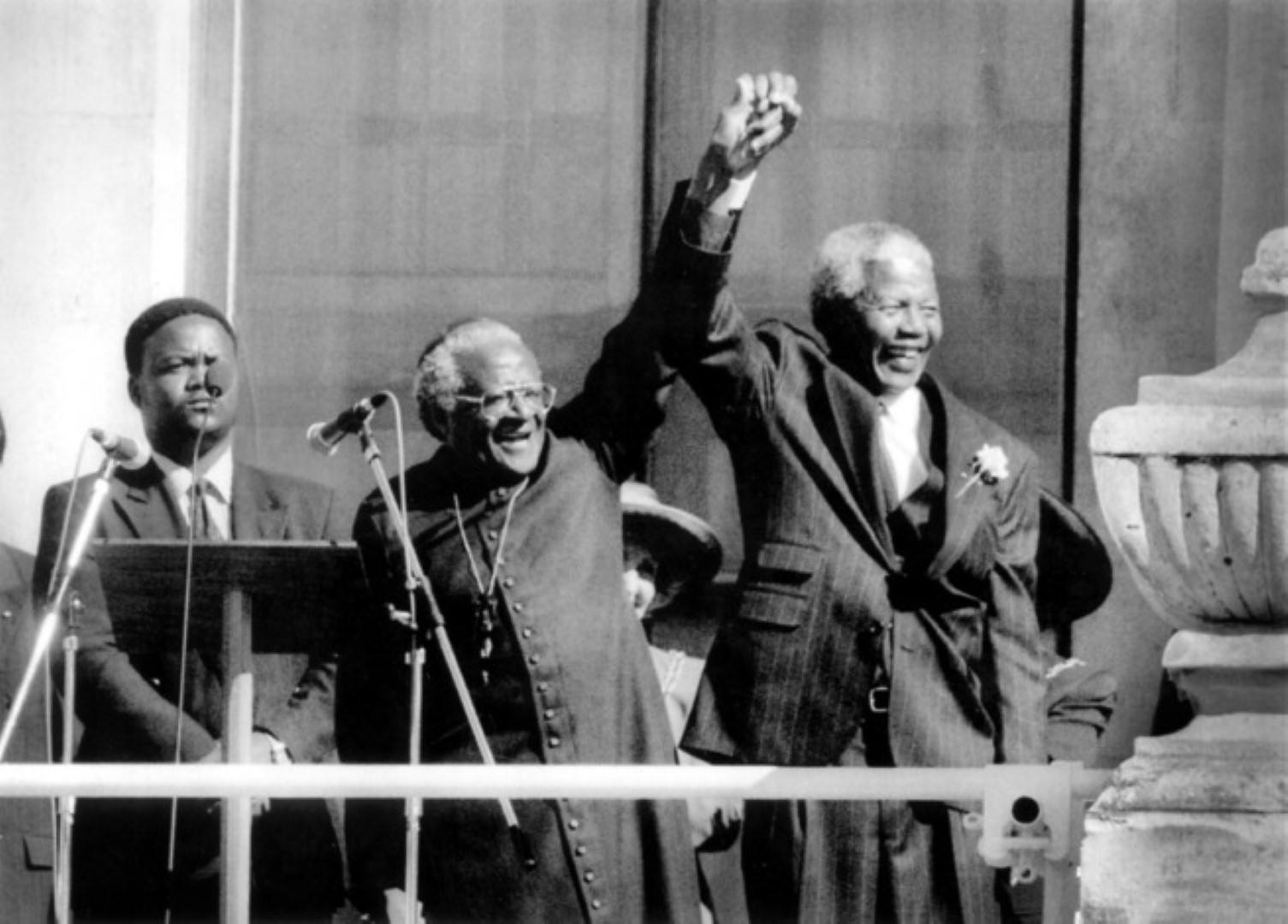 Human Rights Day : Portraits de Nelson Mandela et Desmond Tutu