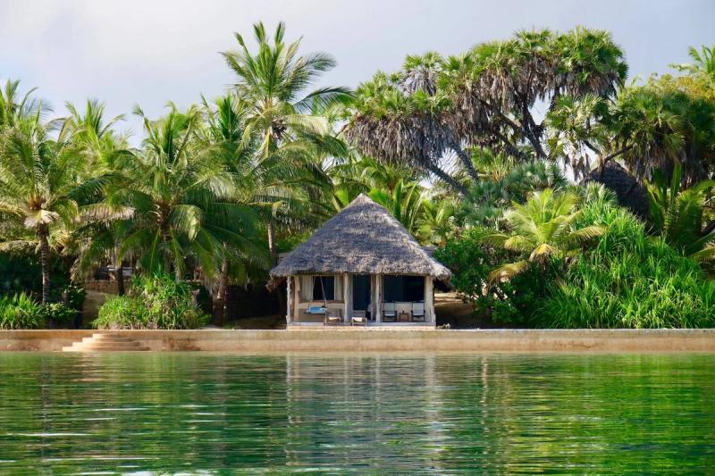View of Manda Bay lodge, Kenya