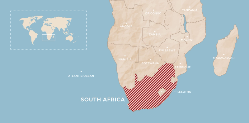 Map of South Africa