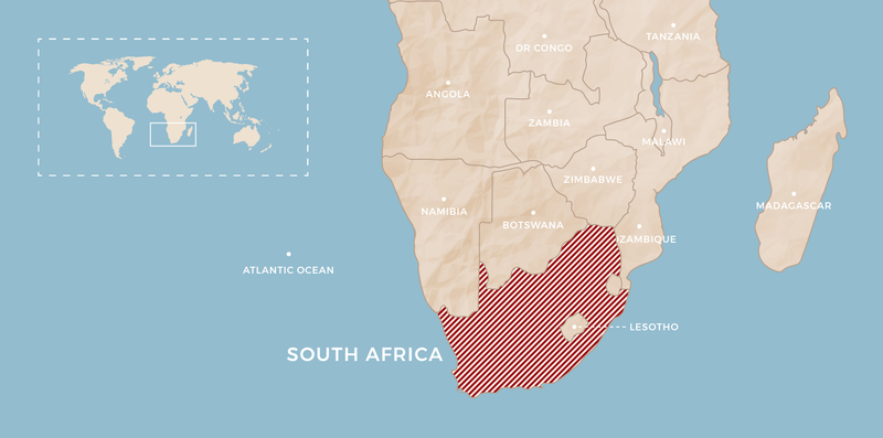 Map of South Africa