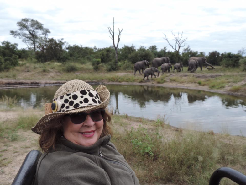 Janelle enjoying the safari