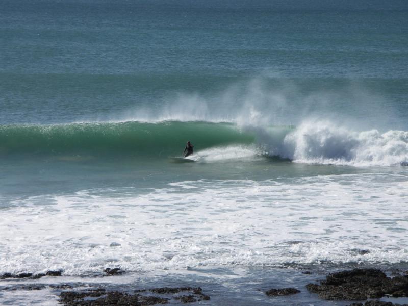Jeffreys Bay beach - surfer