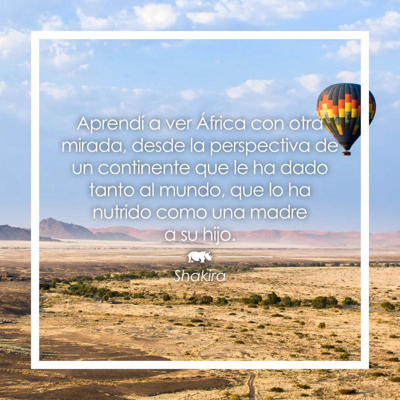 Frase sobre África de Shakira