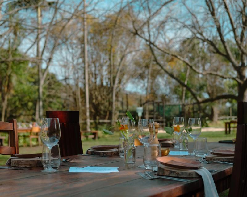 A set table at Melfort
