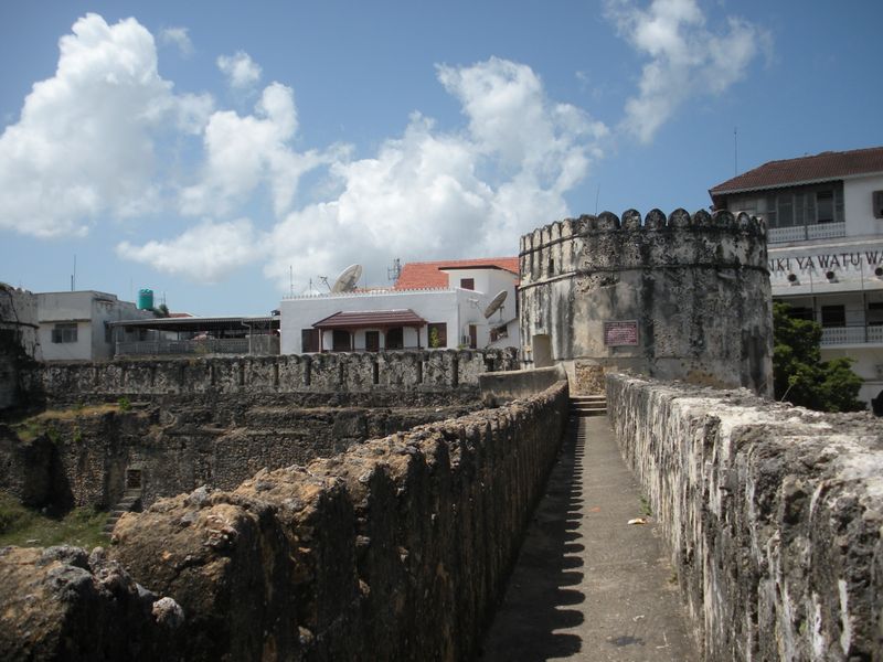 A part of an old castle in Zanzibar
