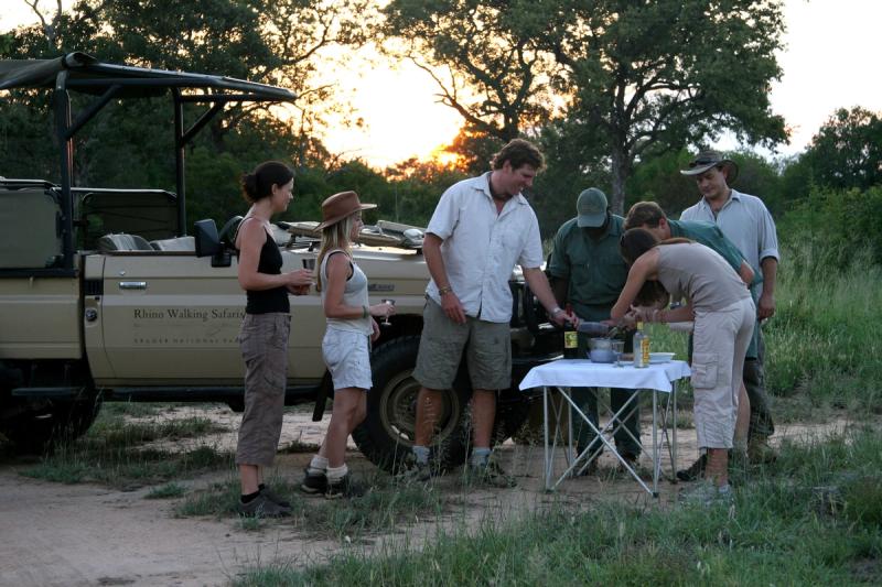 Enjoying a bush break while on Safari in the Kruger National Park