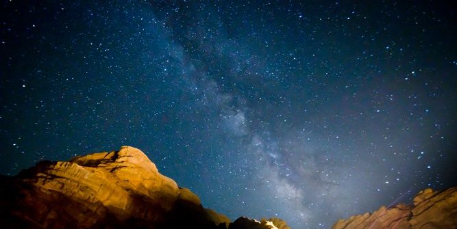 Gazing up into the stars at Kagga Kamma in the Cederberg
