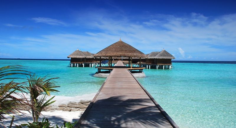 Floating accommodation in the Maldives