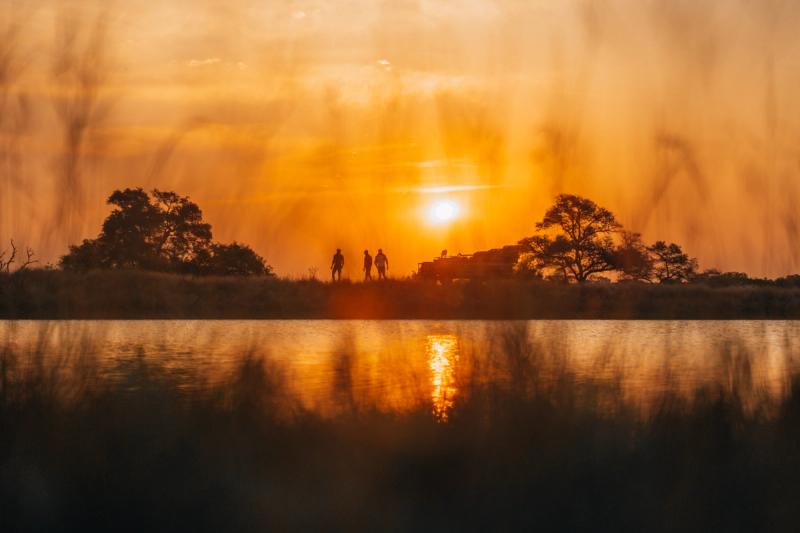 Traumhafter Sonnenuntergang im Sabi Sand Reservat