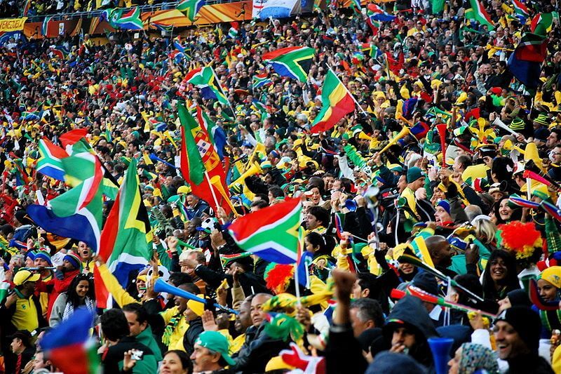 Imágenes de un partido del Mundial de Sudáfrica 2010