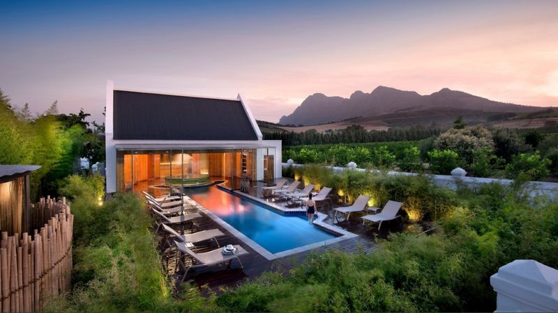 Garden Spa at Babylonstoren with pool and Jacuzzi