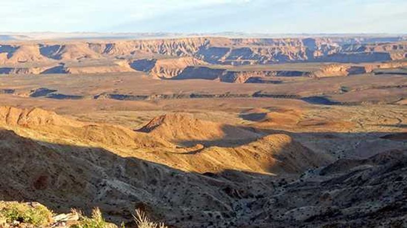 "The view from our room at the Fish River Canyon"