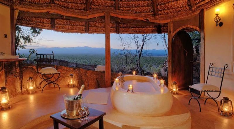 Enjoy soaking in the tub with your partner