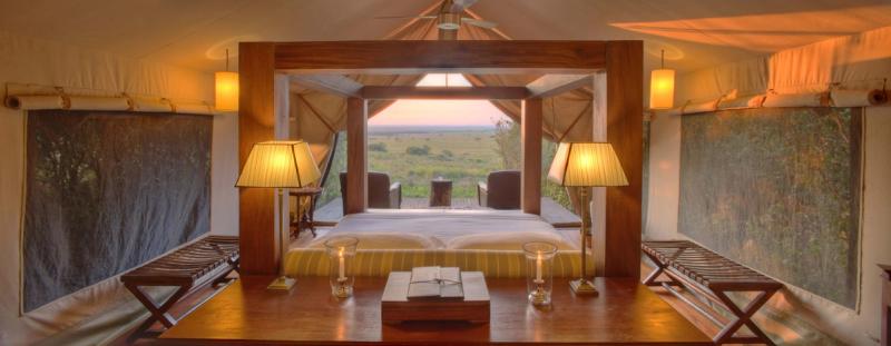 Bateleur Camp's tent in Kenya