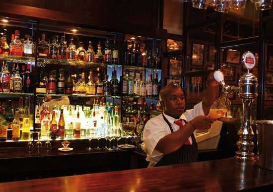 Enjoy a drink at the bar - Hussar Grill, Cape Town