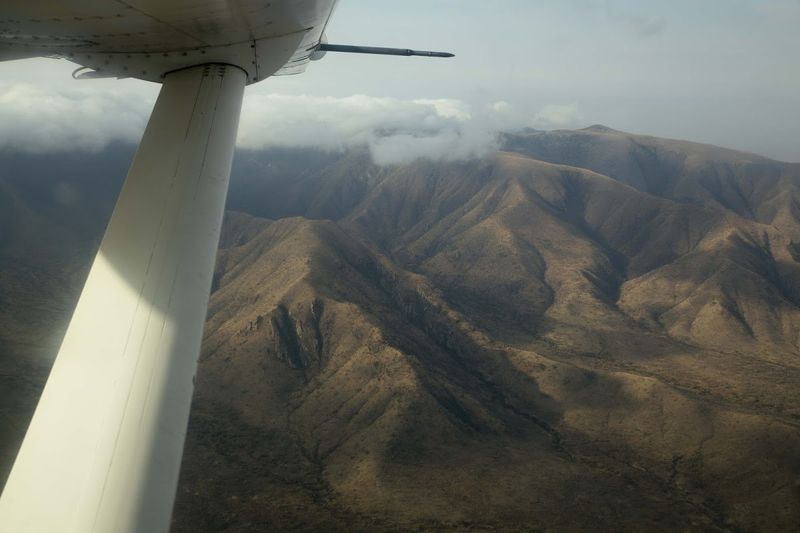Vista de um avião