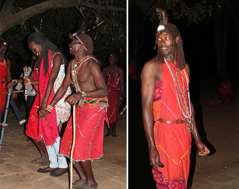 The Masai warriors