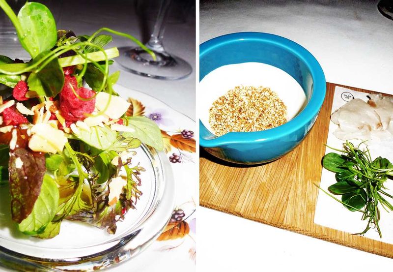 Greenhouse salad and Japanese Soy Kob