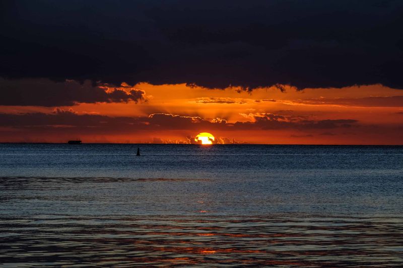 séjour romantique à l'île maurice : coucher de soleil