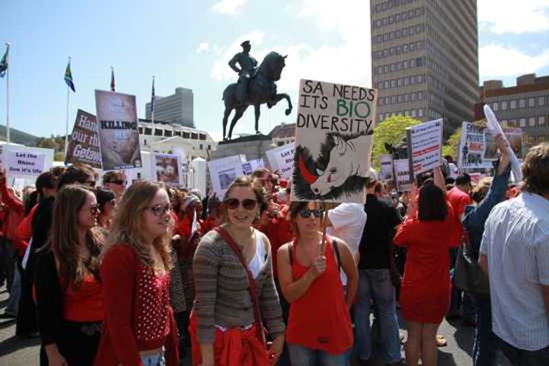 It was a successful march outside Parliament