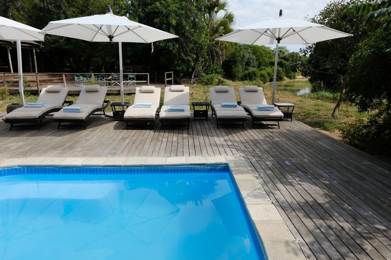 Swimming pool at Muzimu Lodge