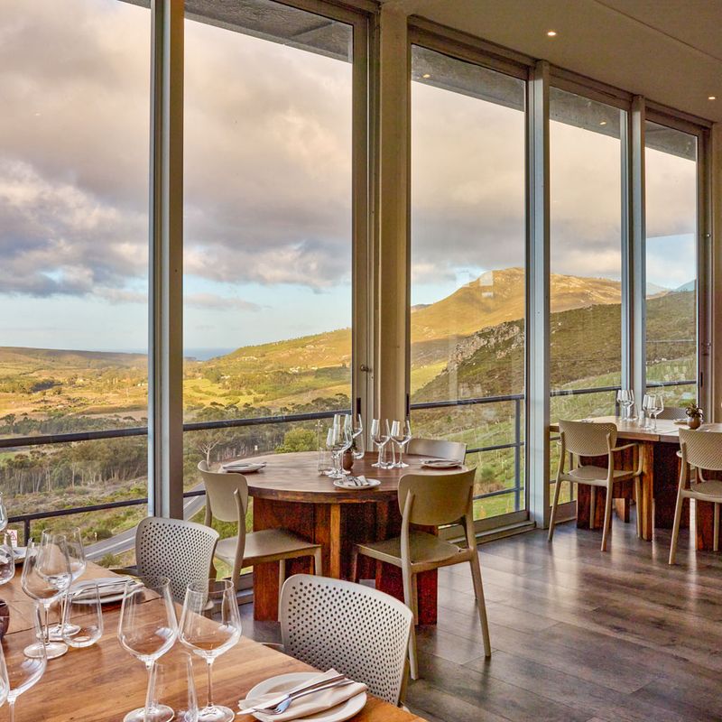 La Vierge restaurant valley and sea view