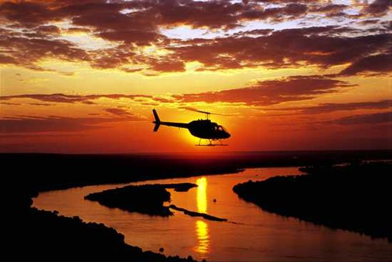 Victoria Falls by helicopter