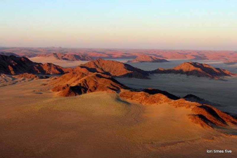 View from hot air balloon