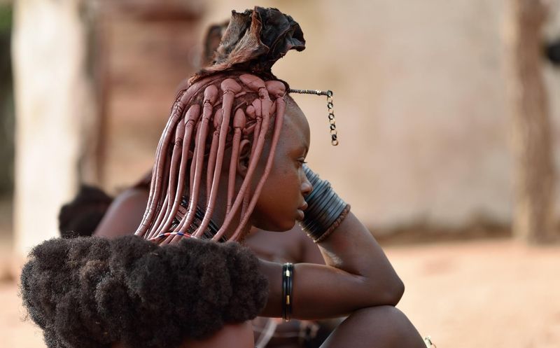 A woman of the Himba Tribe in Namibia 