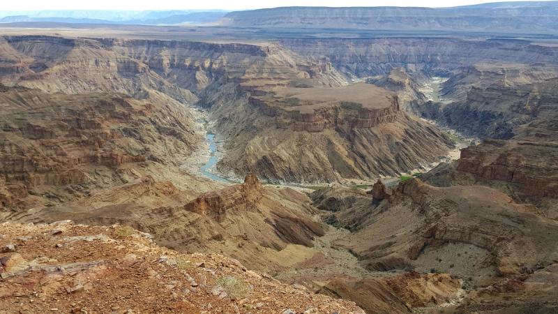 View from rim of Fish River Canyon