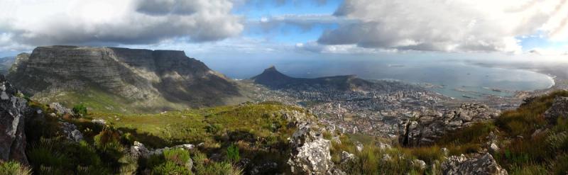 The view of the city from Table Mountain