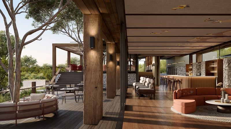 Rendu de la zone principale de Ngala - l’un des meilleurs lodges du Grand Kruger