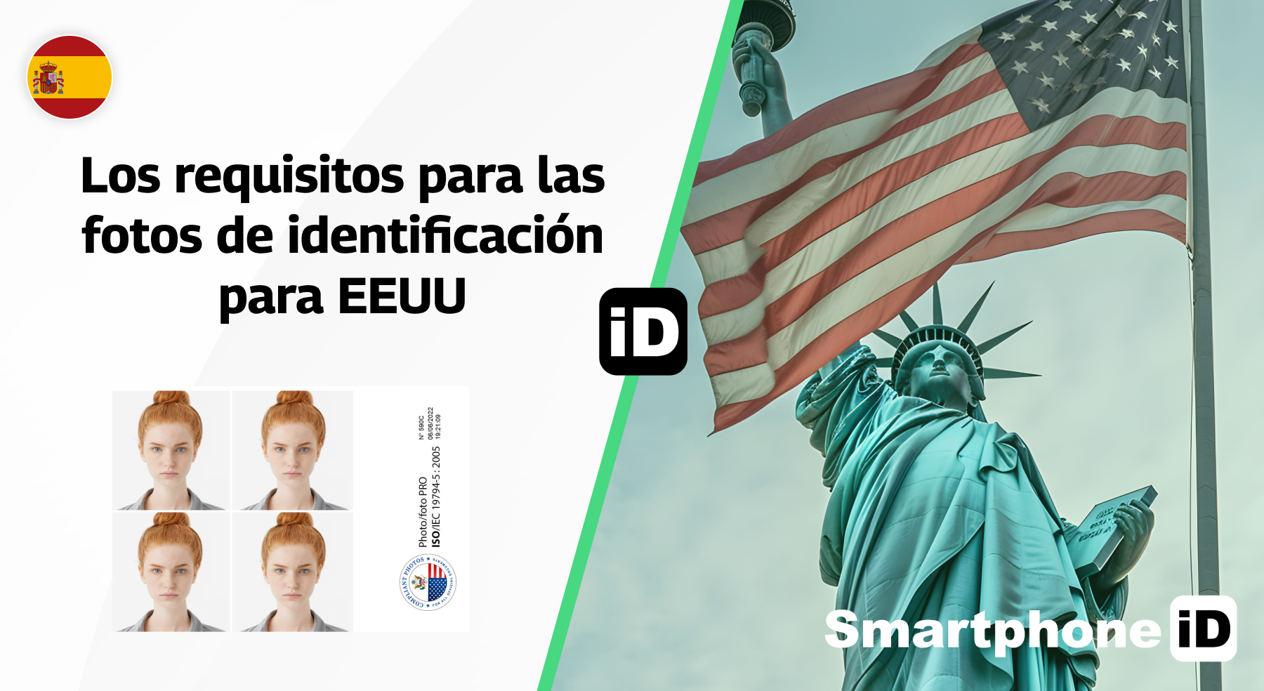 Los requisitos para las fotos de identificación para EEUU