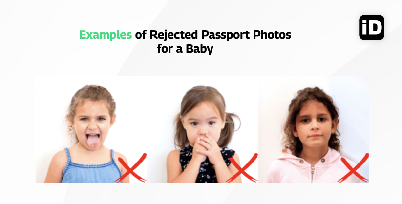 Exemple of rejected passport phostos for baby 1