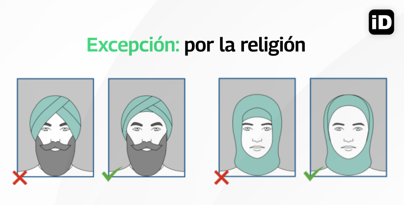 De izquierda a derecha: 1. El rostro no es totalmente visible, 2. fotografía correcta, 3. El rostro no es totalmente visible, 4. fotografía correcta De izquierda a derecha: 1. El rostro no es totalmente visible, 2. fotografía correcta, 3. El rostro no es totalmente visible, 4. fotografía correcta